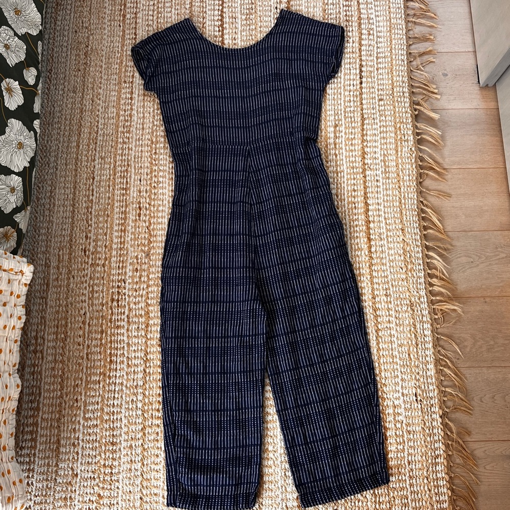 Ace & Jig Blue Stripe Turnaround Compass Jumpsuit Size S/P